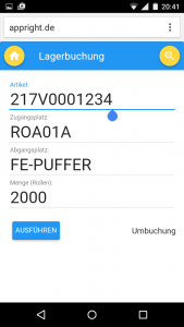 scanner lagerbuchung gross